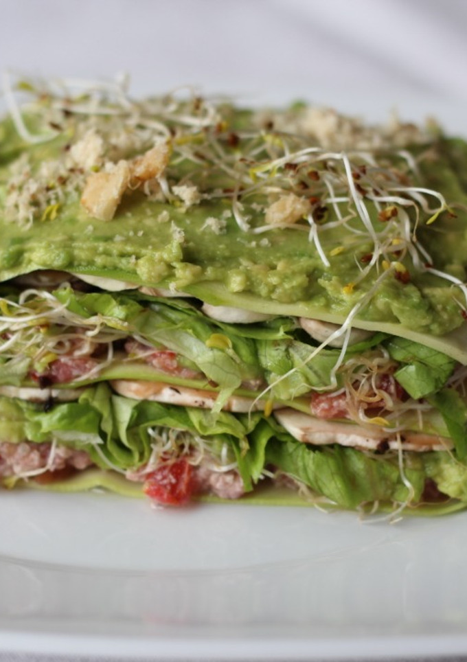 Una foto de Lasaña Crudi-Vegana, Ideal para el verano!!