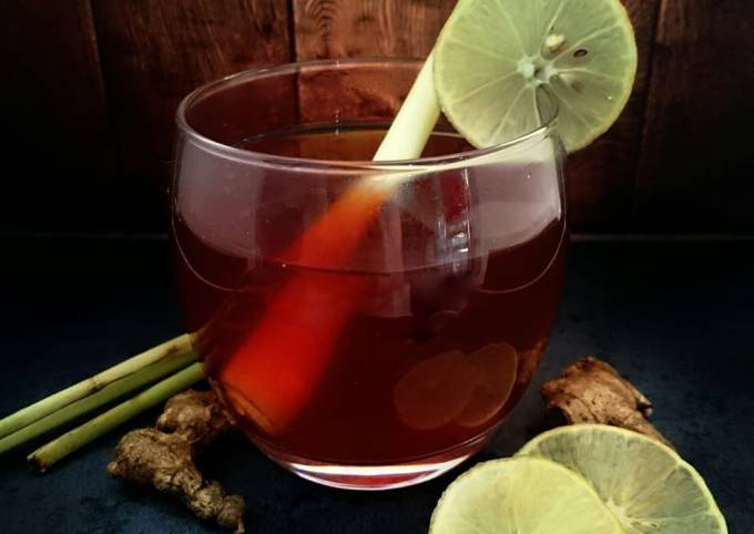 Resep: 69. Teh serai jahe lemon Gampang