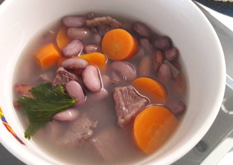 Recipe Delicious Sup Daging Kacang Merah Bumbu Racik