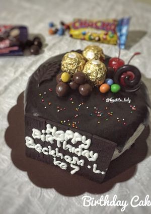 Foto resep Simple Birthday Cake