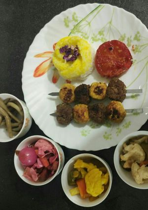 عکسی از دستور کباب تسبیحی