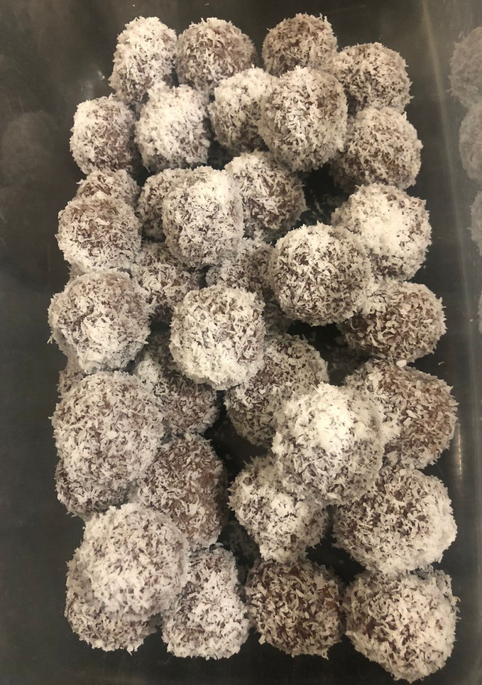 Una foto de Panellets chocolate y coco