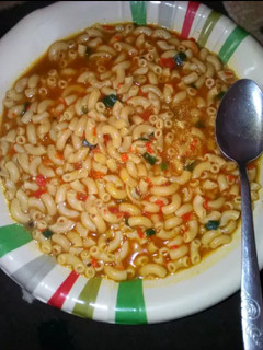 A picture of Jallof din macaroni.