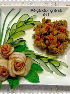 Hình của món Mề gà xào nghệ sả ớt !.