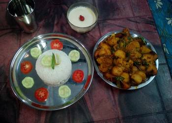 New Recipe Aloo fulcopi katla rosha ar misti doi Delicious Nutritious