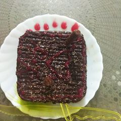 A picture of Parle g biscuits chocolate cake.