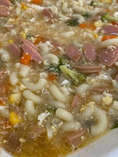 Foto resep Sup Makaroni Sosis