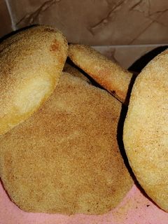 صورة لوصفة خبز السميدة الرقيقة 👍👍👍