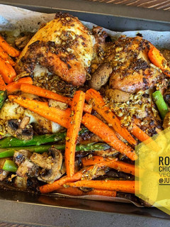 Foto resep Roasted Chicken with Vegetables