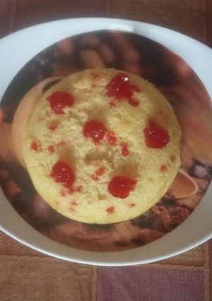 A picture of Custard Flavoured Rice Flour Steamed Cake.