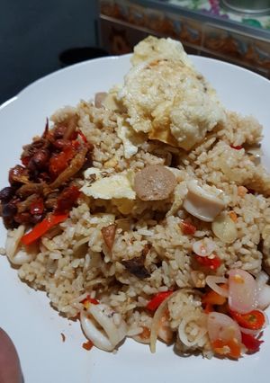 Foto resep Nasi goreng campur