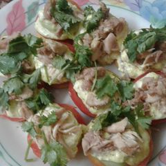 A picture of Chicken topping delights.