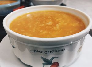 Hình của món Cháo bí đỏ.