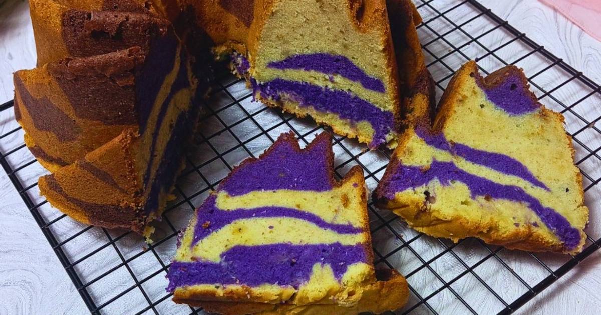Resep Marmer Butter Cake Pisang Taro, Tanpa Tepung Terigu Dengan Bahan Sederhana