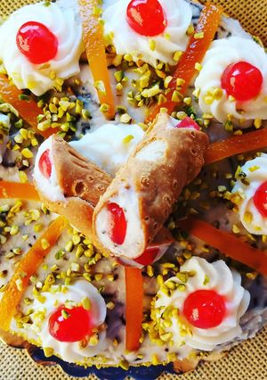 Foto di Torta cannolo verticale