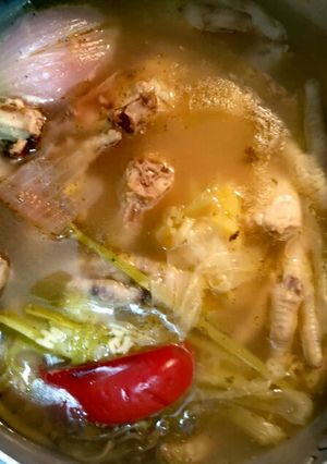 Una foto de Sopa de pollo