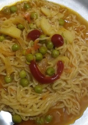 A picture of Masala Maggi.