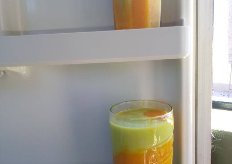 Simple Way to Prepare Homemade Mango avocado juice