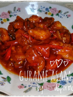 Foto resep (20) Gurame Fillet Asam Manis