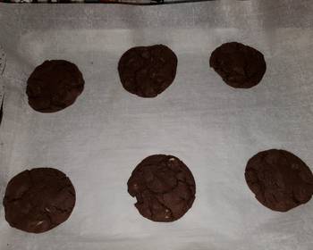 Easy Fast Cooking Dark Chocolate Chip Peppermint Cookies Most Delicious