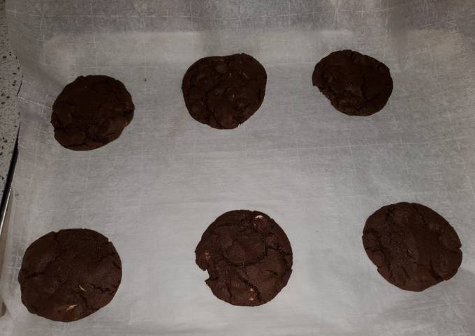 Dark Chocolate Chip Peppermint Cookies