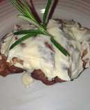 Bechamel con carne de res