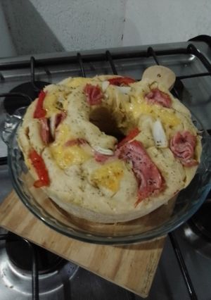 Foto de Focaccia/ pão recheado