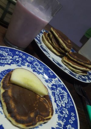 Una foto de Hotcakes de banana