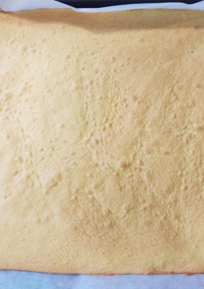 Una foto de Plancha de bizcocho genovés
