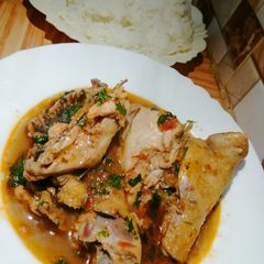 A picture of Garlic fried chicken stew#foodphotographychallenge.