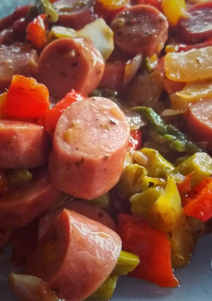 Una foto de Salteado al chimichurri
