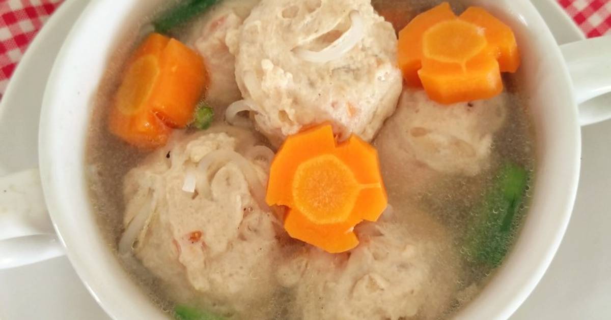 Resep Sop Bakso Lohoa Jamur Tiram Oleh Yoria Kitchen Cookpad