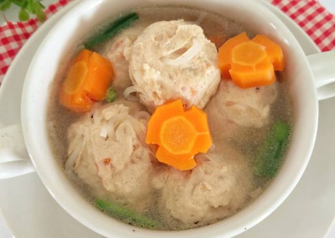 Resep Sop Bakso Lohoa Jamur Tiram Oleh Yoria Kitchen Cookpad