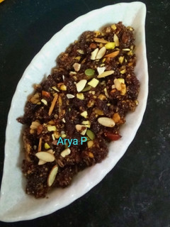 अंजीर खजूर का हलवा रेसिपी मुख्य फोटो