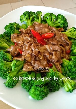 Foto resep Ca brokoli daging sapi