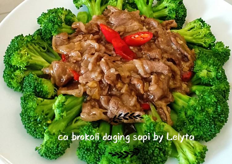 Resep Ca brokoli daging sapi oleh Lelyta Nurani Pramanda - Cookpad