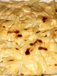 صورة لوصفة مكرونة بصوص القشطه والجبن