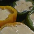 Paprika isi AyamKeju - super yummy n easy ala teflon