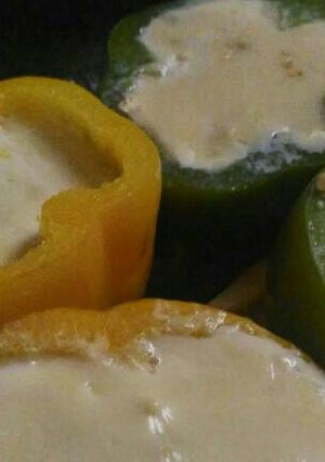Foto resep Paprika isi AyamKeju - super yummy n easy ala teflon