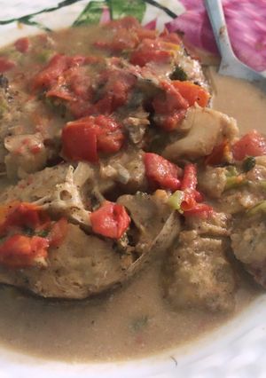 Una foto de Pescado con coco