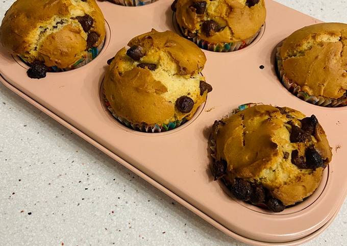 Simple Way to Make Super Quick Homemade Chocolate Chip Muffins