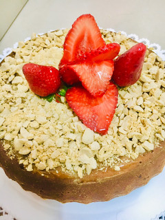 Una foto de BUDÍN DE 🍓FRUTILLAS🍓