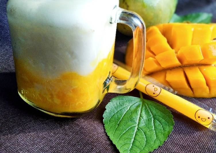 Resep Korean Fresh Mango Milk🥭🍼, Enak