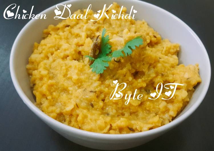 Simple Way to Prepare Any-night-of-the-week Chicken daal kichdi