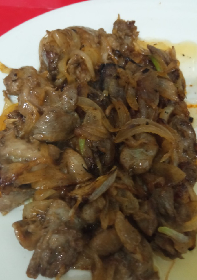 Una foto de Mollejas encebolladas