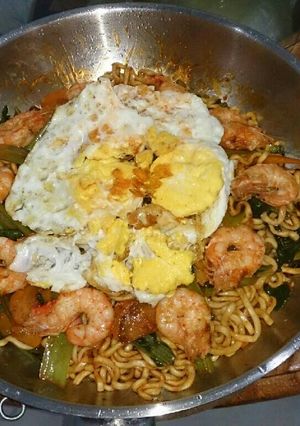 Hình của món Mì cay Hàn Quốc.