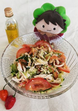 苦茶油涼拌雞胸 的食譜成品照片