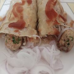 A picture of Kabab roll.