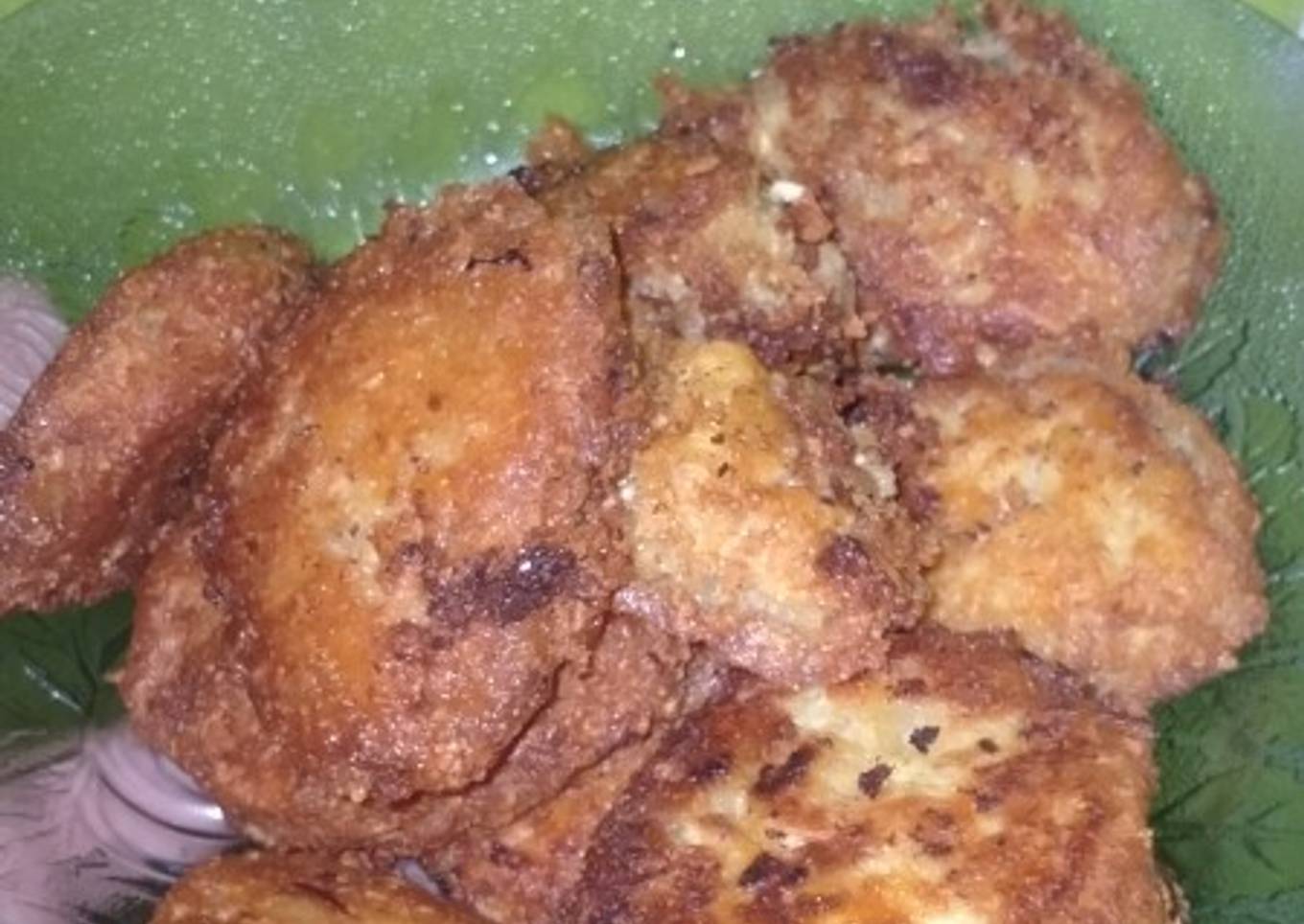 Perkedel kentang mix tahu,bumbu uleg