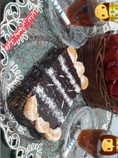 عکسی از دستور کیک یخچالی ندابانو پز